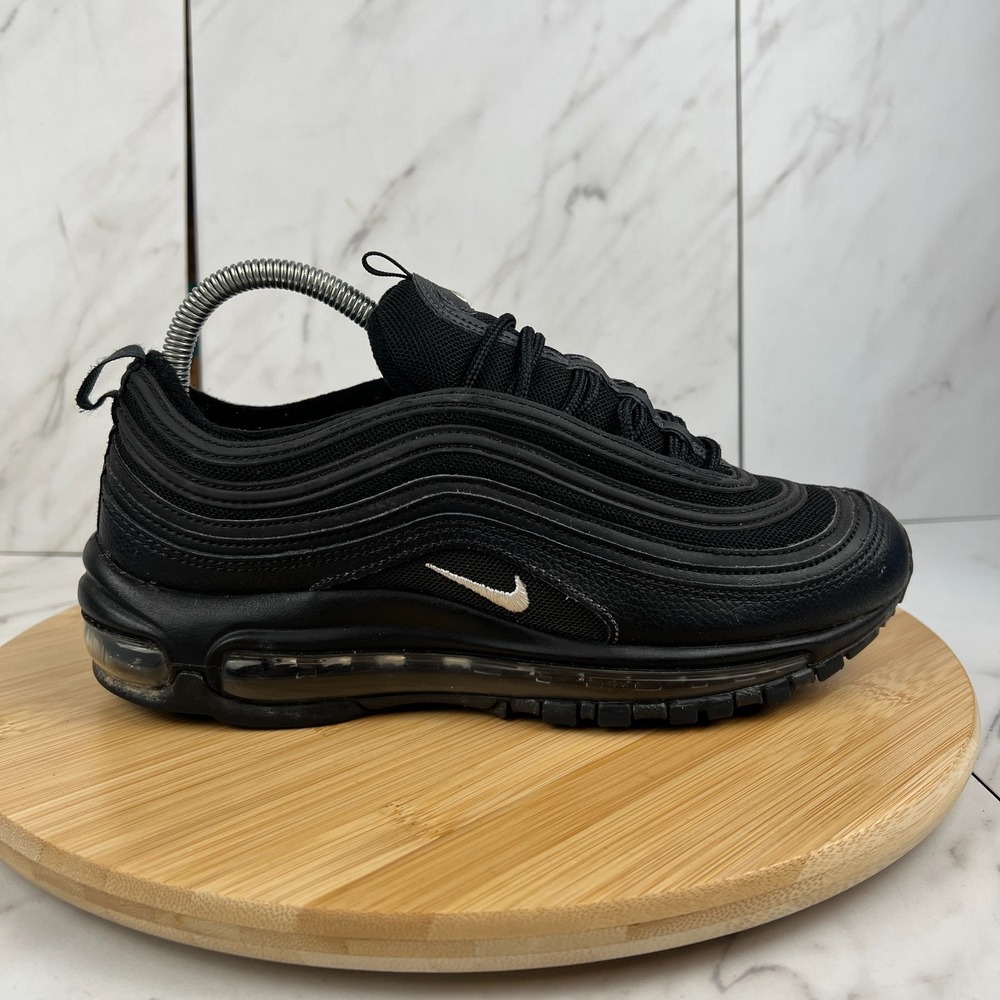 Nike Air Max 97 Mens Size 6.5 Womens 8 Black Terry Cloth Running Shoe 921826-015